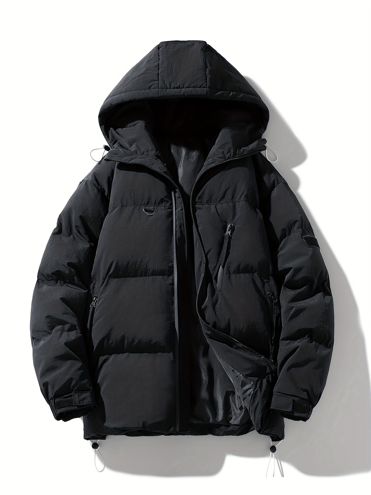 Veste pour homme, à capuche, couleur café