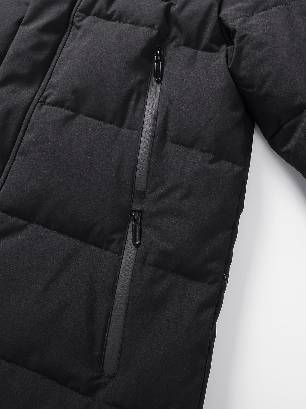Veste matelassée long pour homme, à capuche