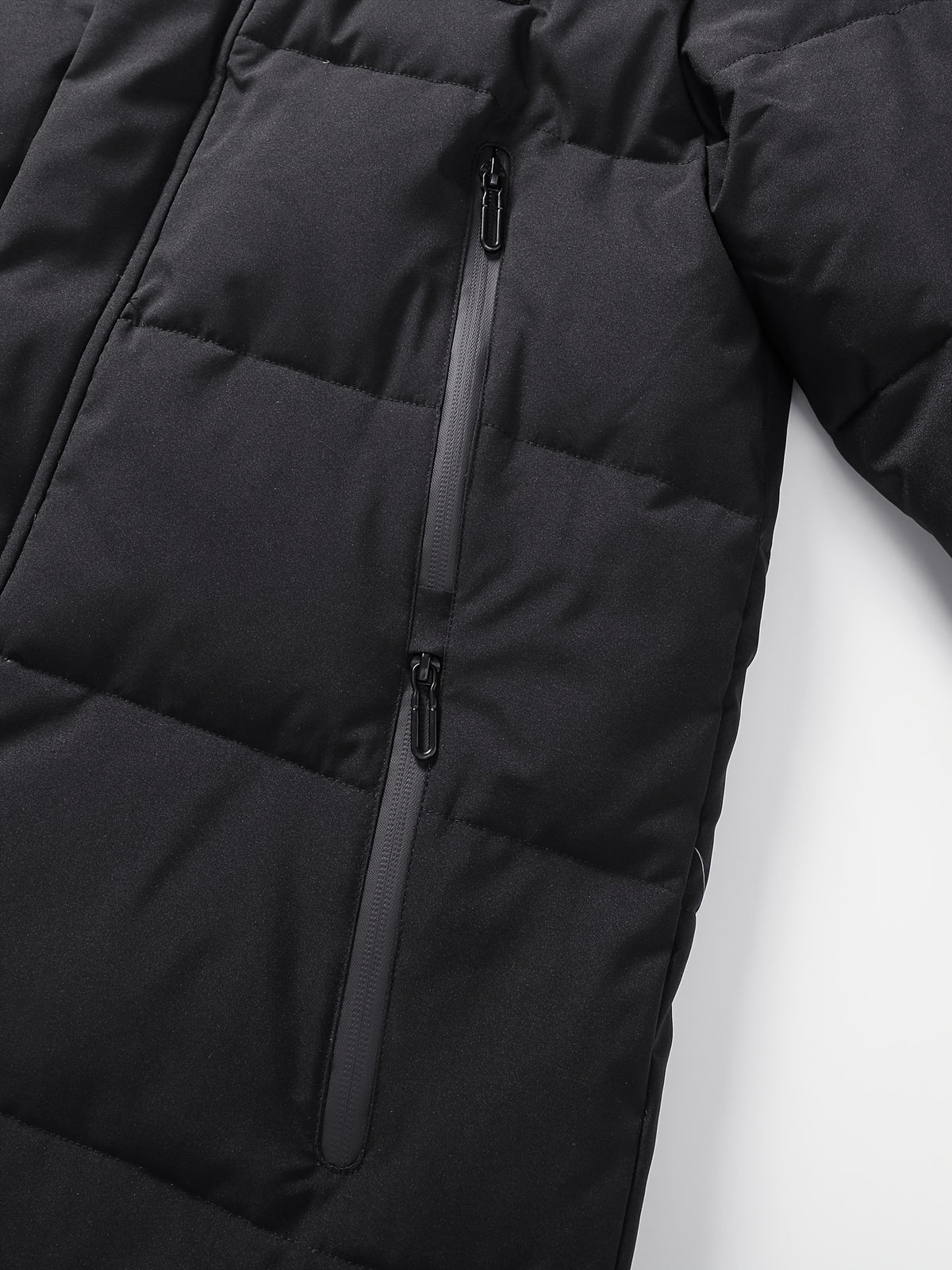 Veste matelassée long pour homme, à capuche