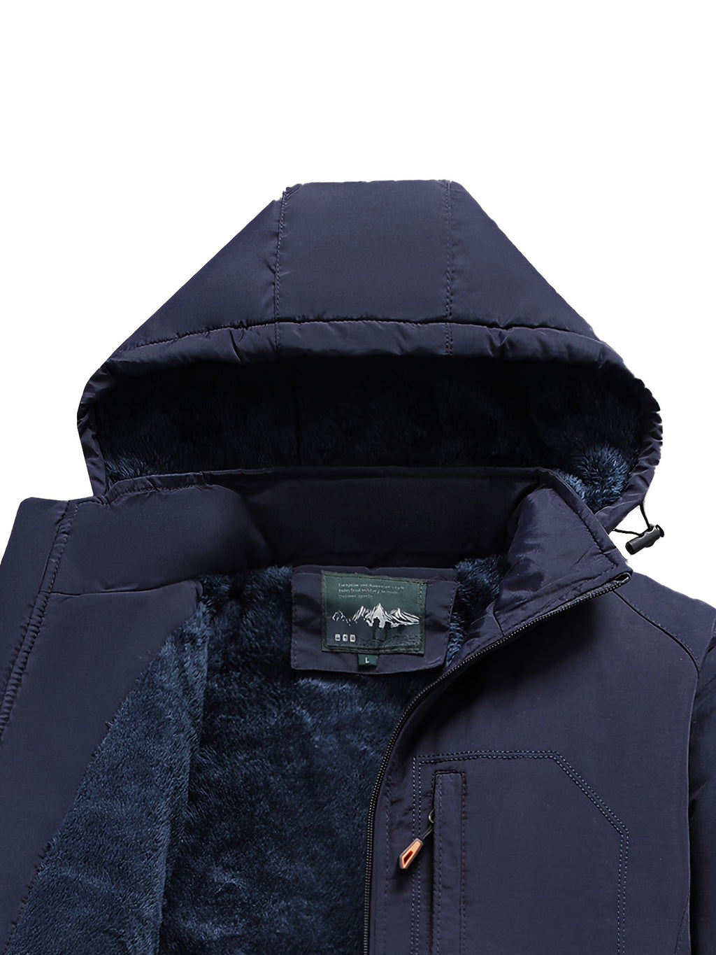 Veste pour homme, coupe-vent, à capuche, vert fougère
