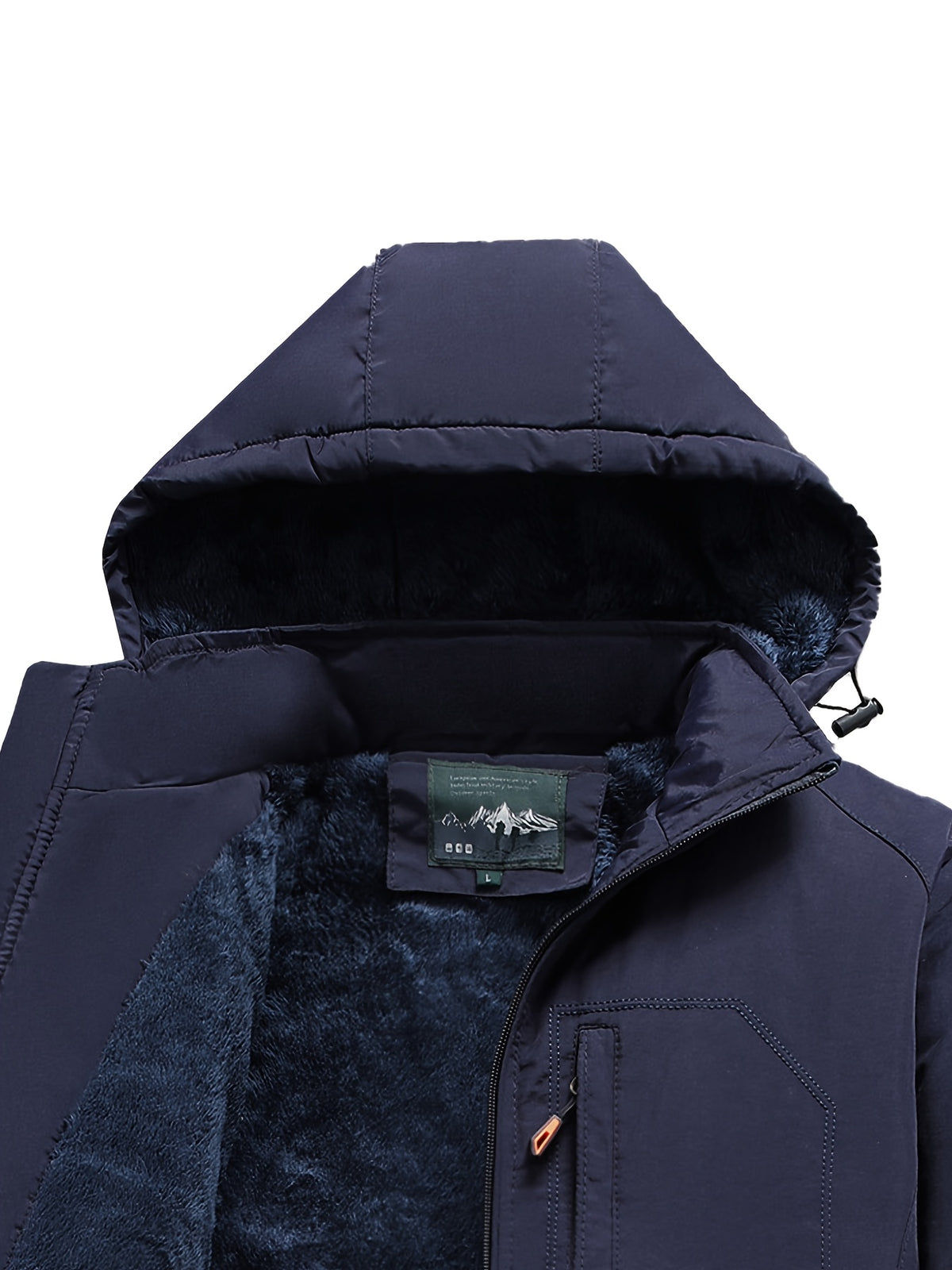 Veste pour homme, coupe-vent, à capuche, vert fougère
