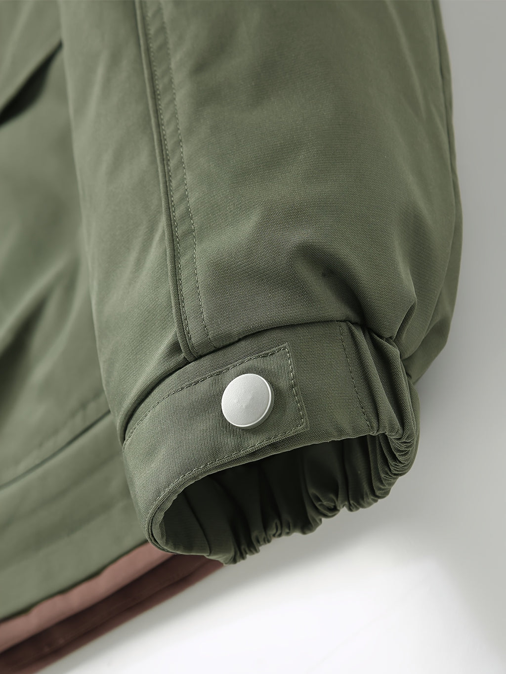 Veste pour homme, polaire, à col montant, vert fougère