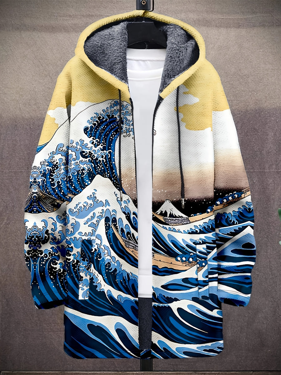 Manteau long, bleu marine
