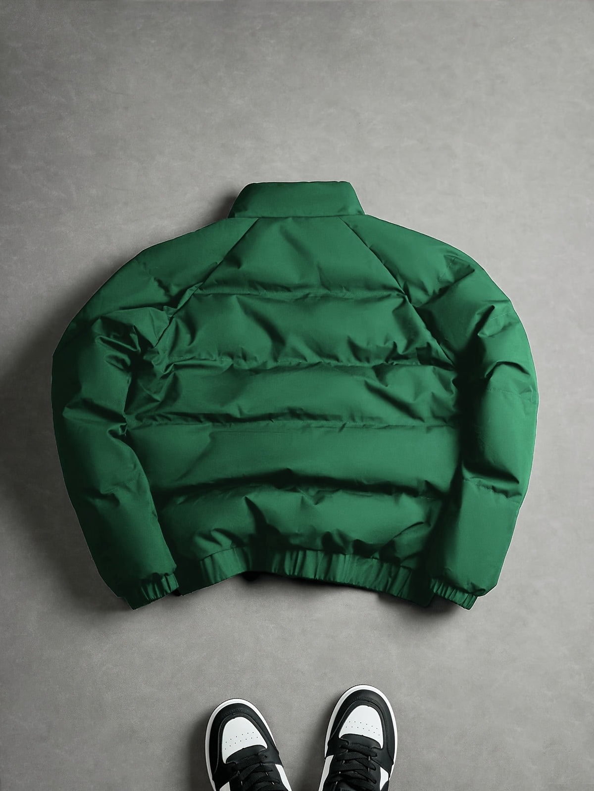 Veste pour homme, à col montant, vert