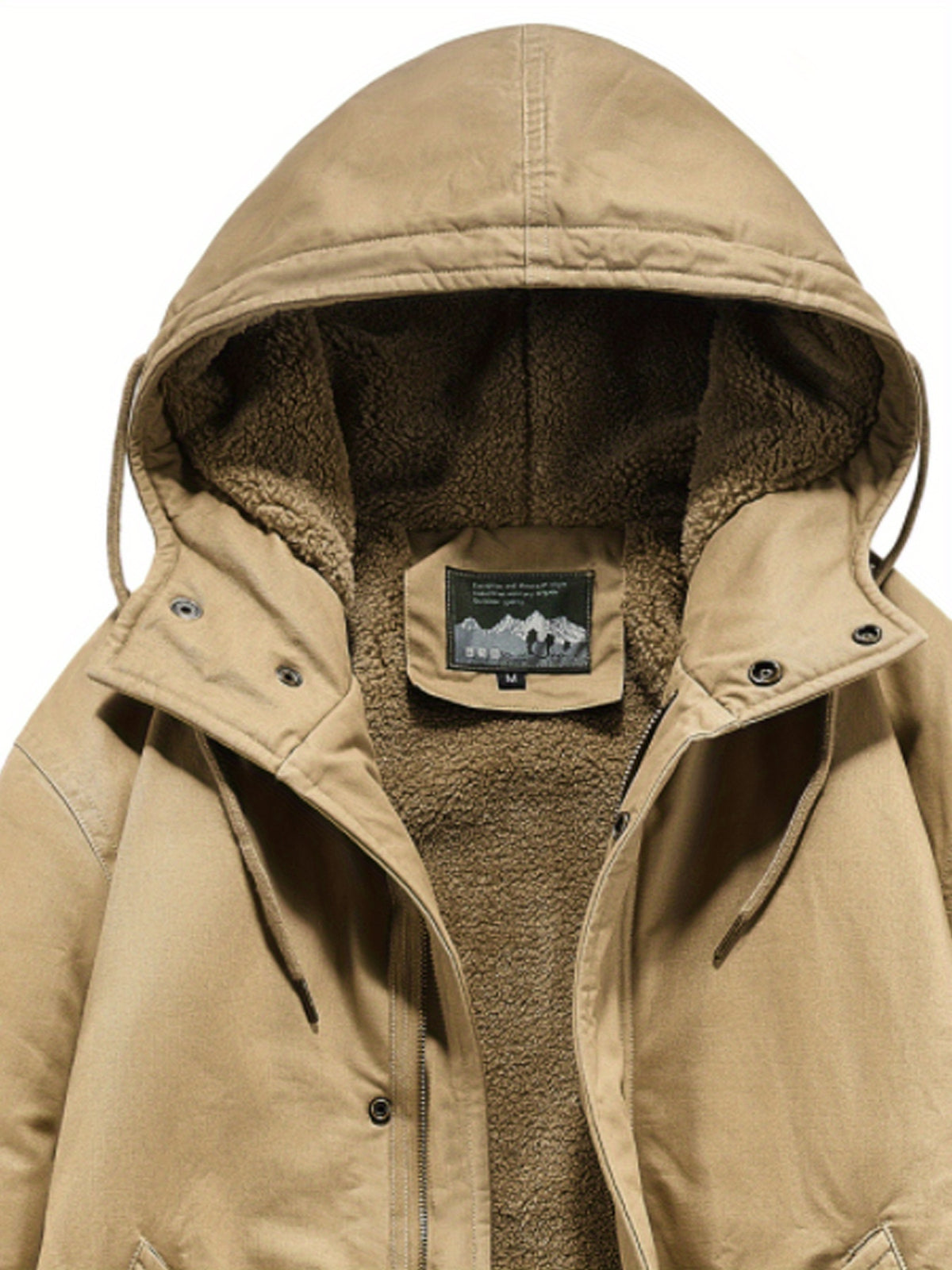 Manteau matelassé pour homme, à capuche, vert foncé