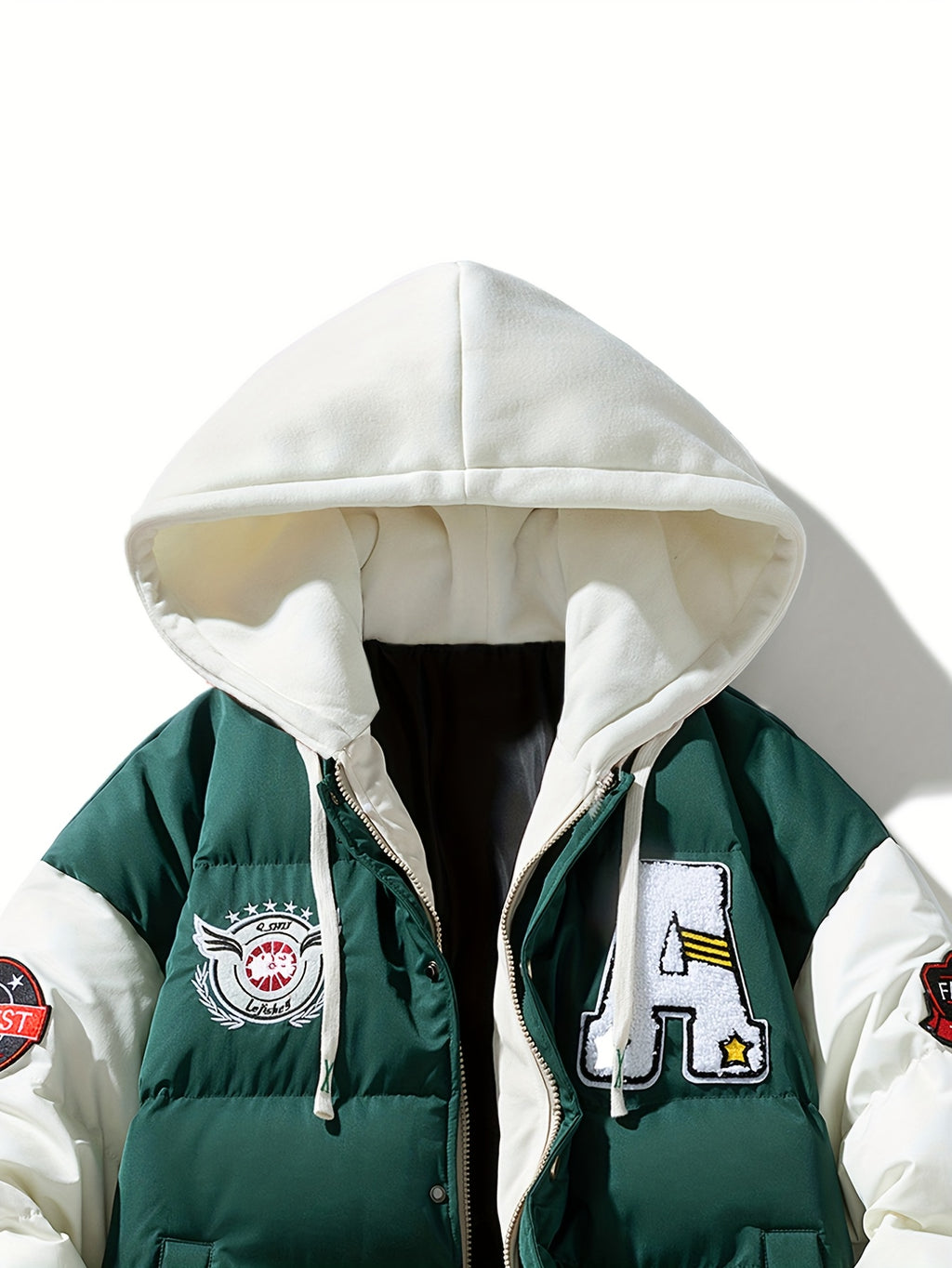 Veste long pour homme, à capuche, rouiller
