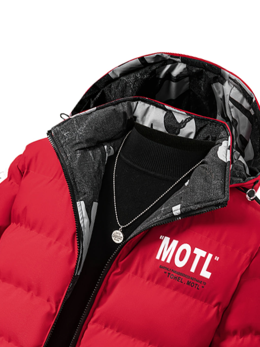 Manteau matelassé pour homme, réversible, à capuche
