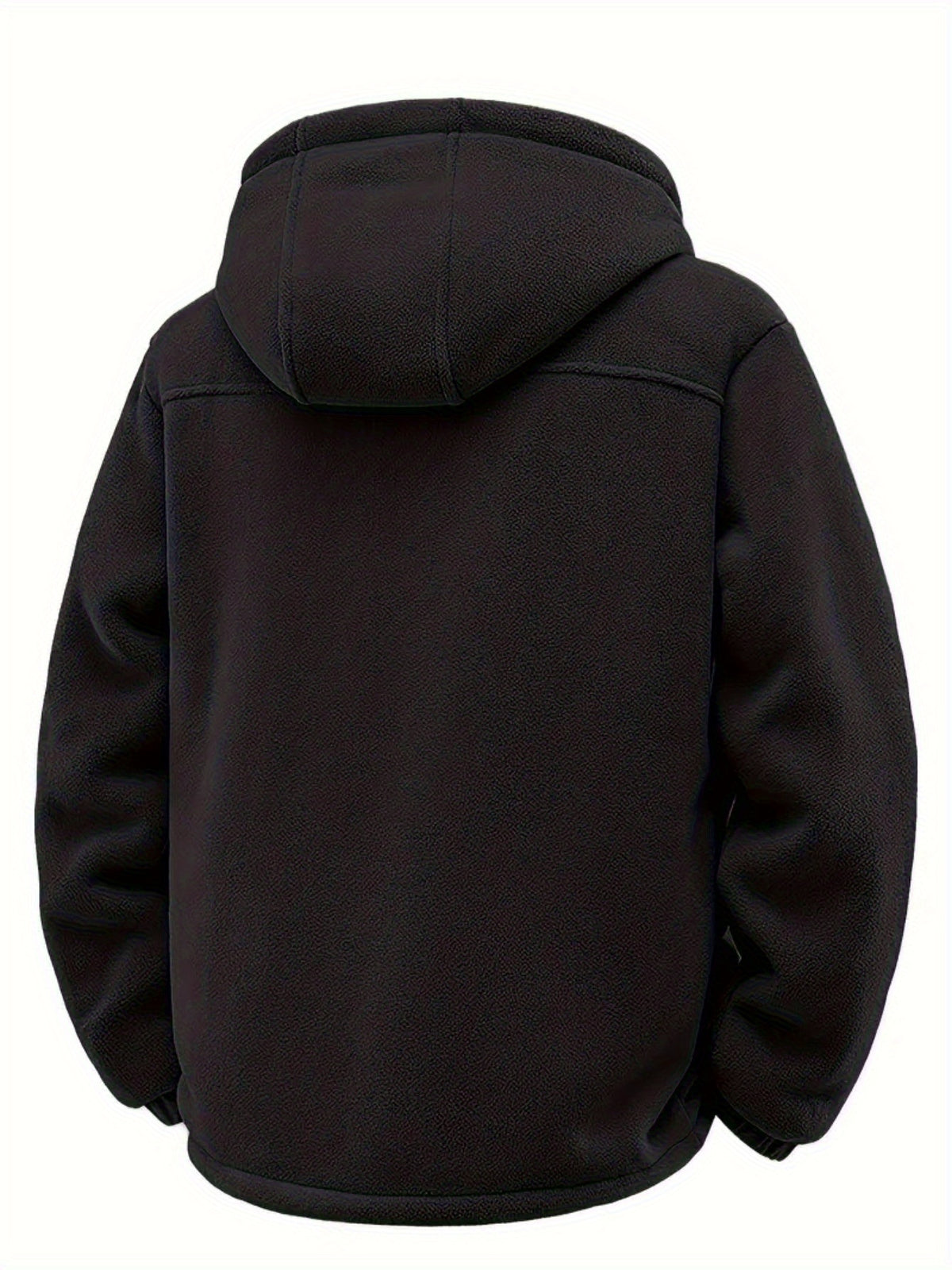 Veste pour homme, à capuche, noir foncé