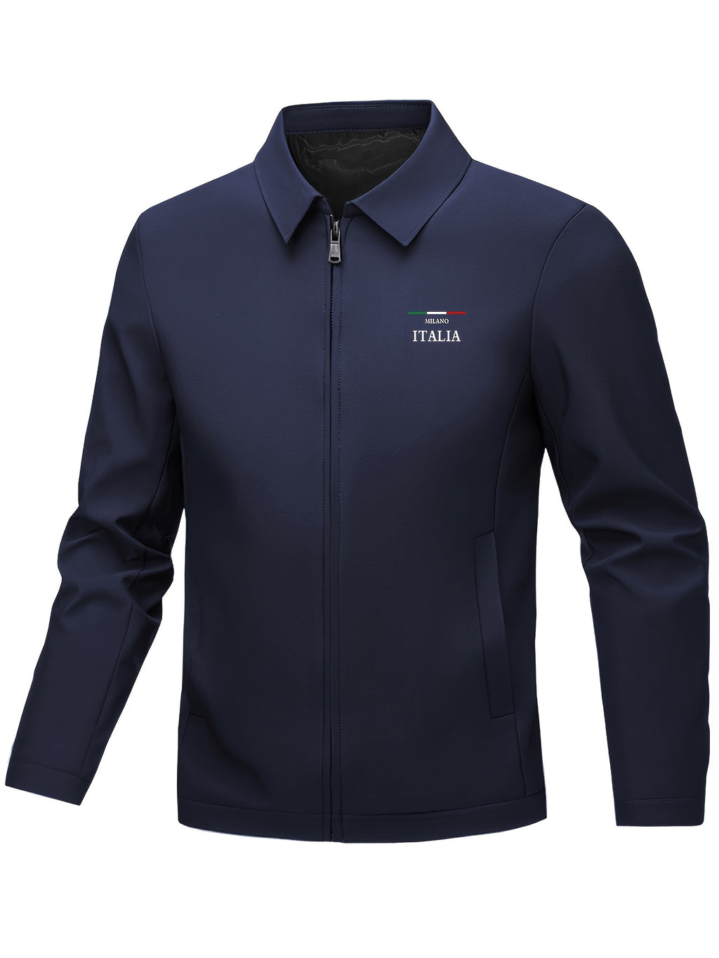 Veste pour homme, à revers, bleu marine