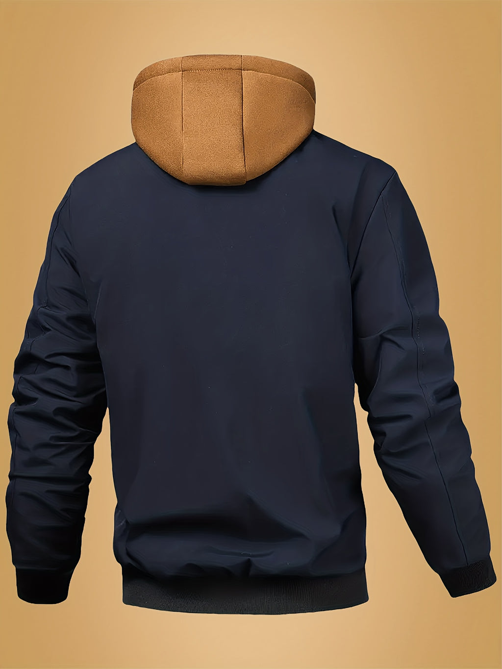 Veste pour homme, à carreaux, à capuche, kaki