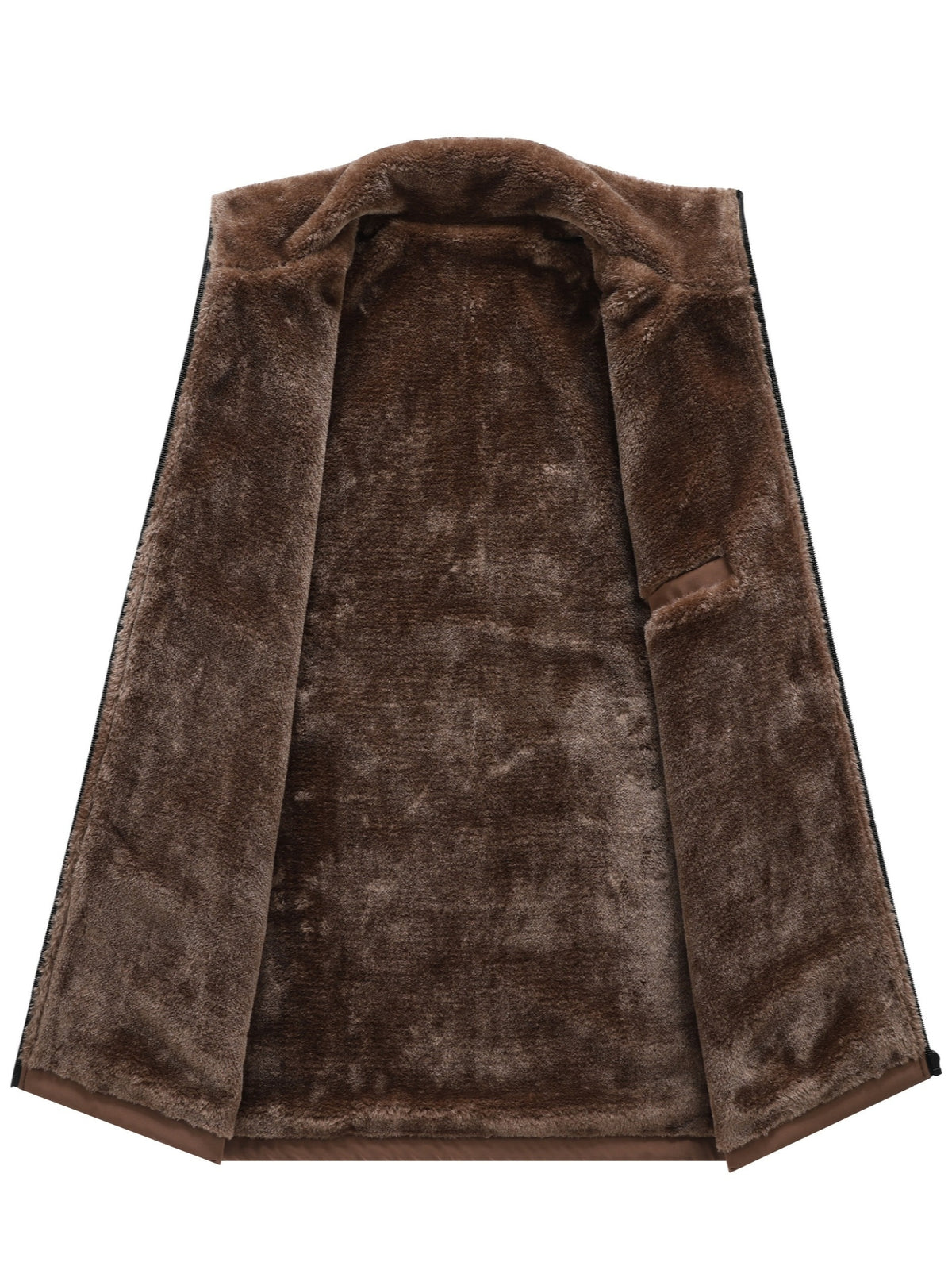Veste matelassée pour homme, velours, à col montant