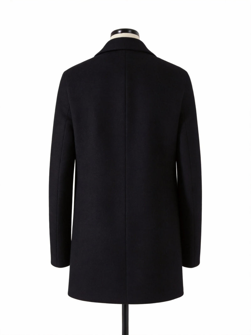 Manteau pour homme, à revers, gris foncé
