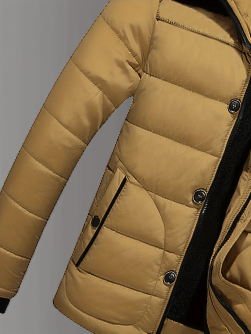 Veste matelassée pour homme, à capuche, rouge