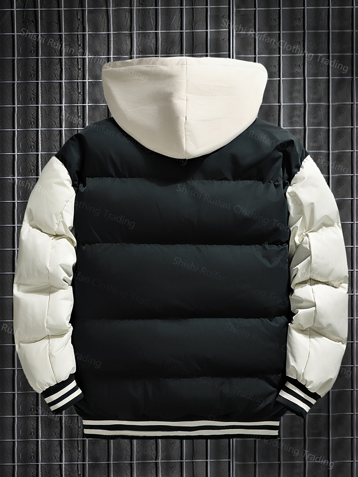 Veste long pour homme, à capuche, rouiller