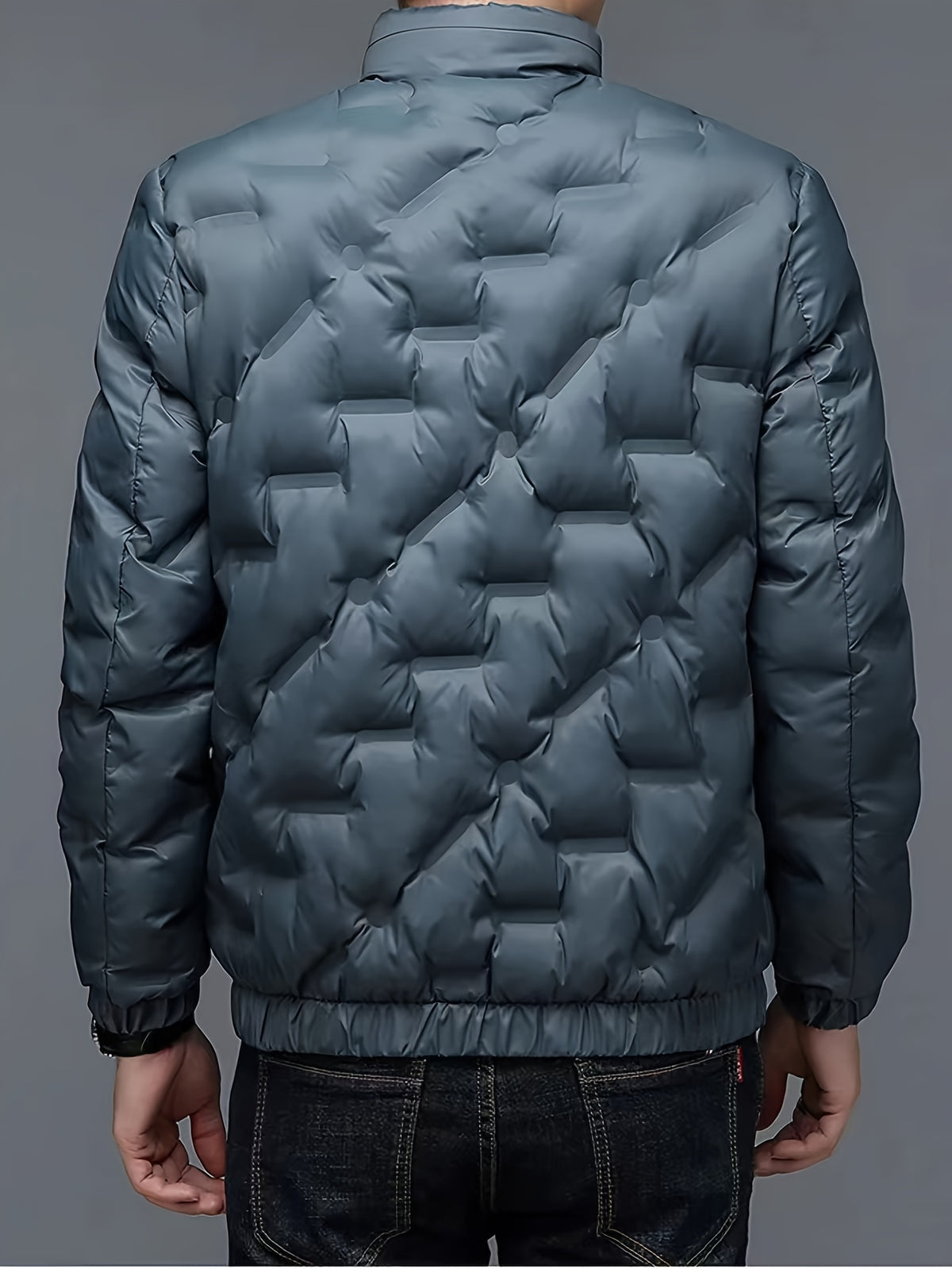 Veste matelassée pour homme, coupe-vent, à capuche, vert clair