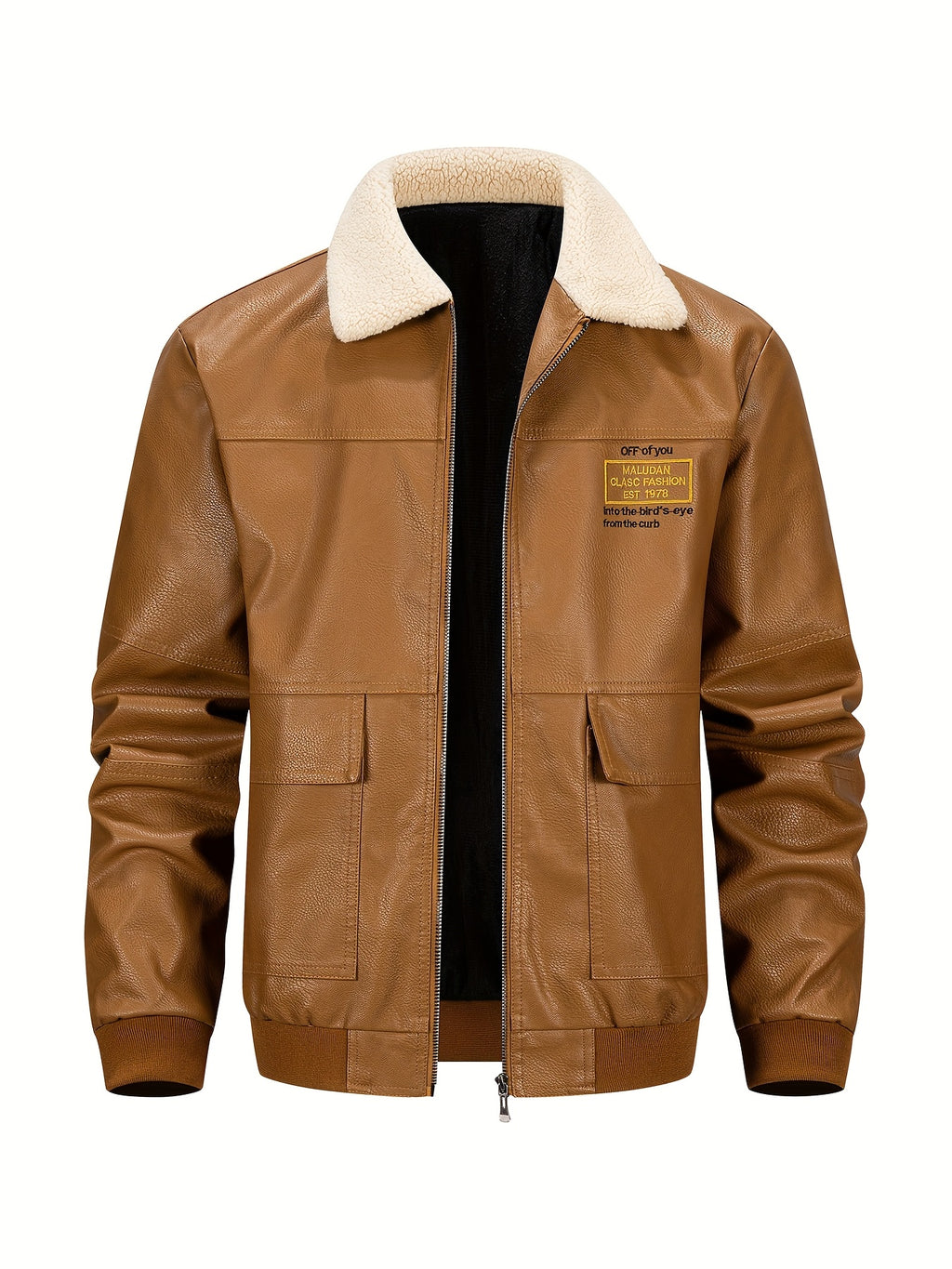 Veste, à revers, gingembre