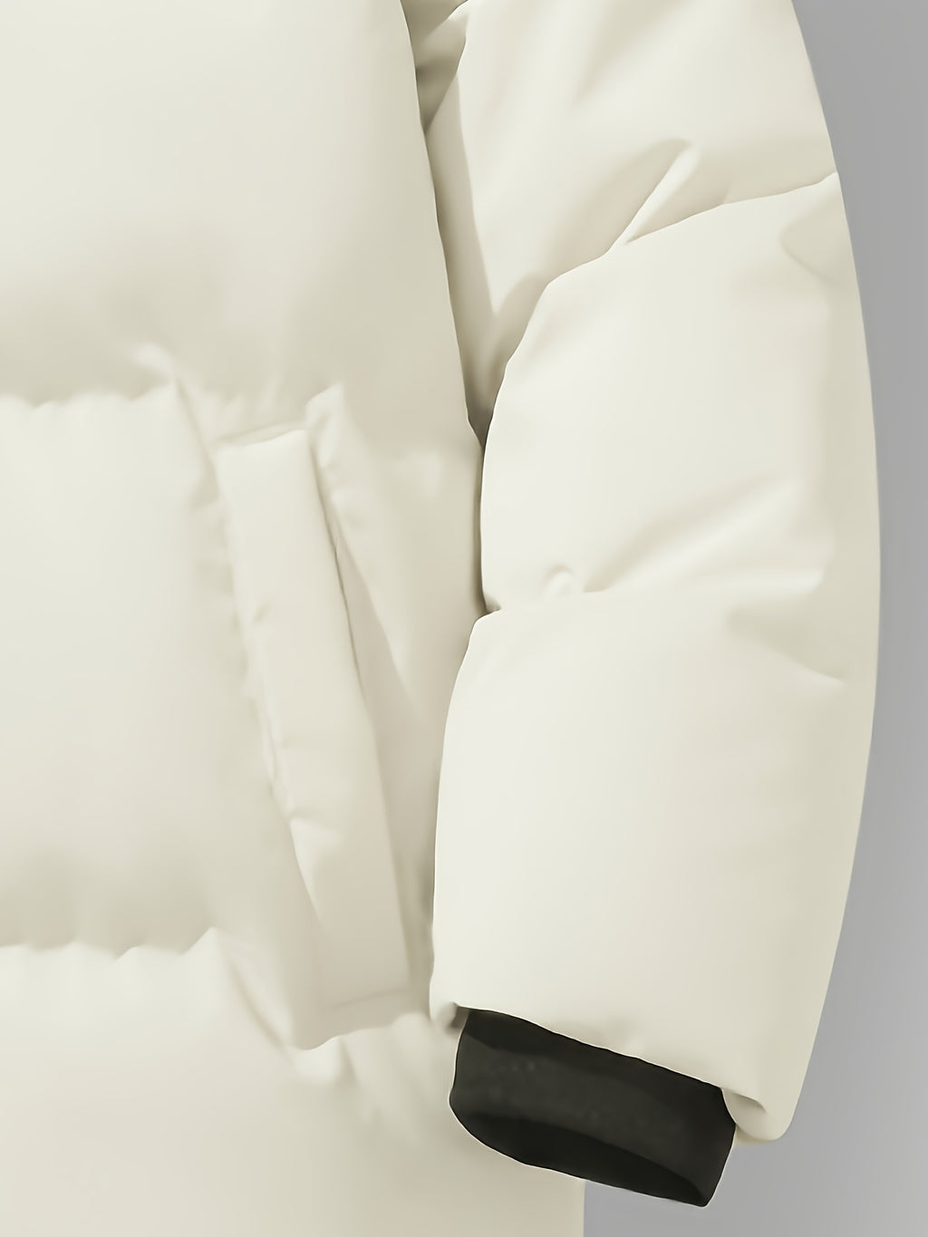 Manteau matelassé pour homme, grandes tailles, à capuche
