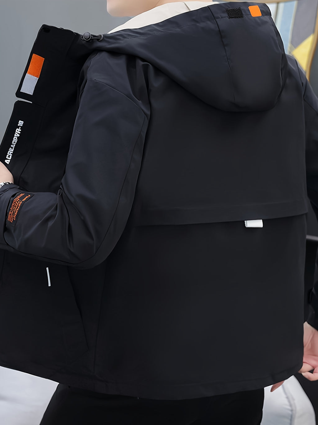 Veste pour homme, à capuche, 1x05 vêtements yijia-r6618 noir