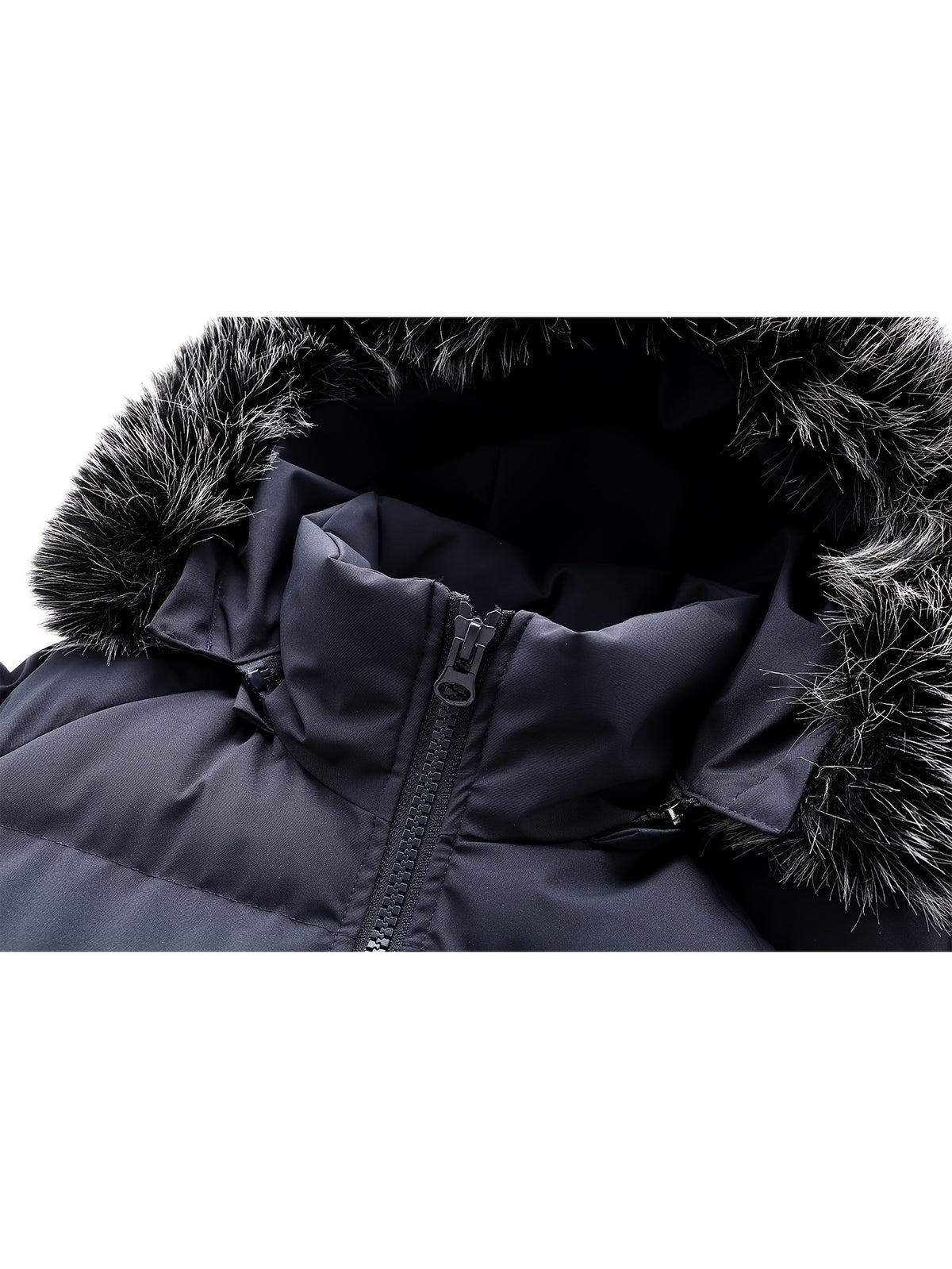 Manteau matelassé long pour homme, à capuche