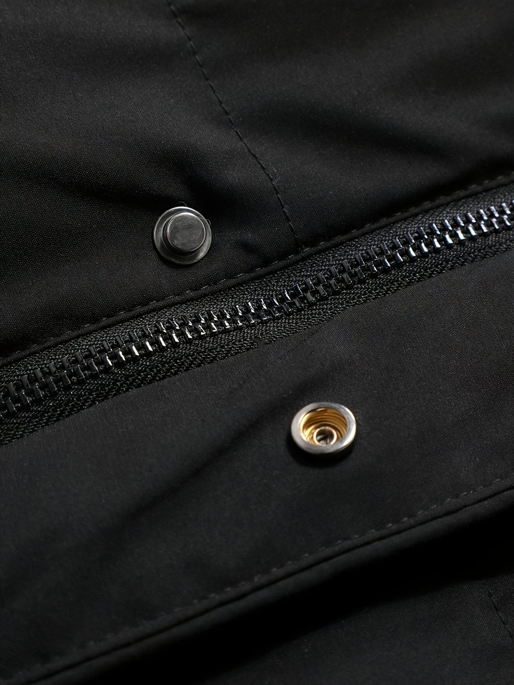 Manteau pour homme, à capuche, col montant