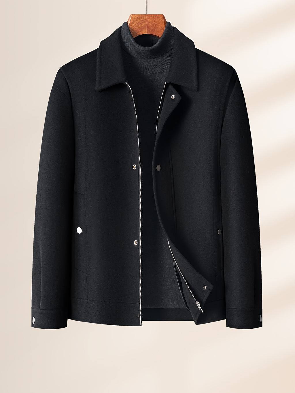 Veste en laine, 70,5 % laine, à revers, photo 8