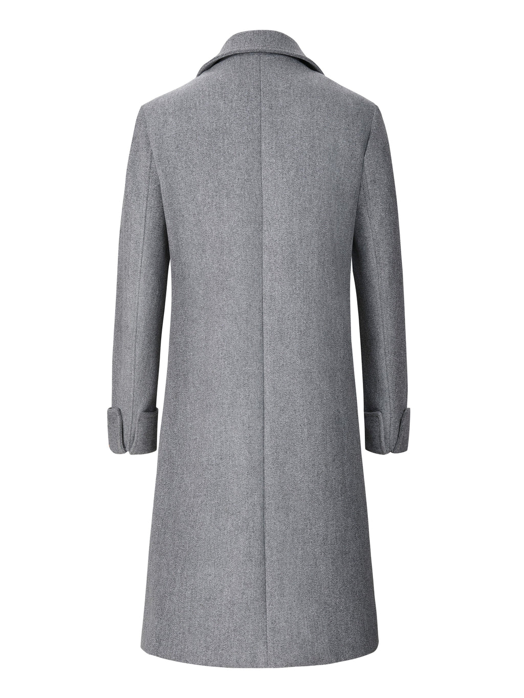 Manteau long pour homme, tweed, à revers
