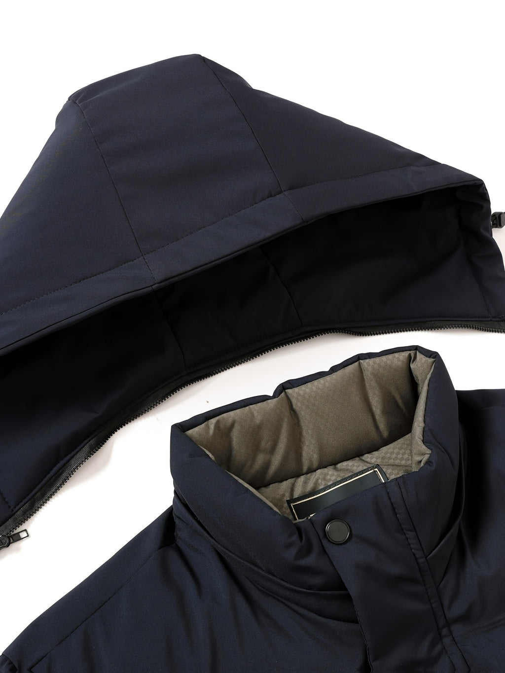 Veste matelassée pour homme, à capuche, gris