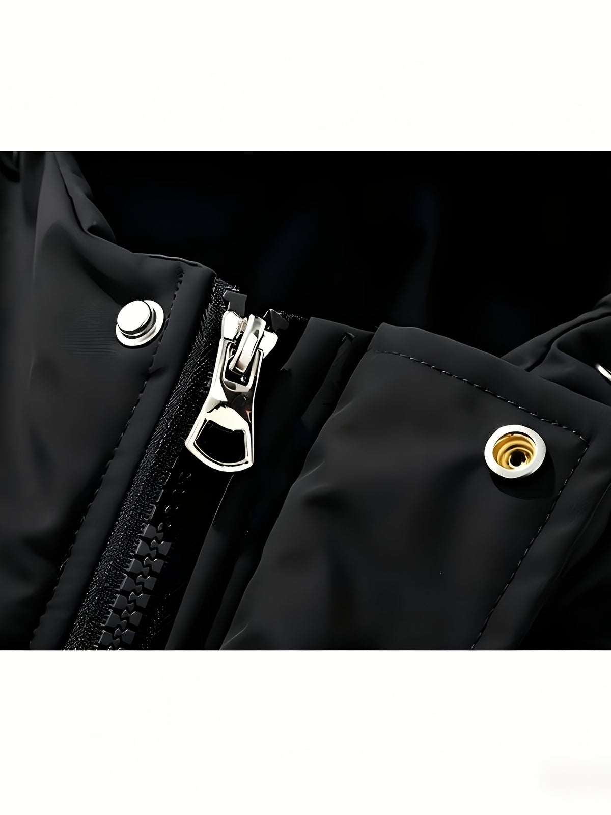 Veste pour homme, à capuche, col montant