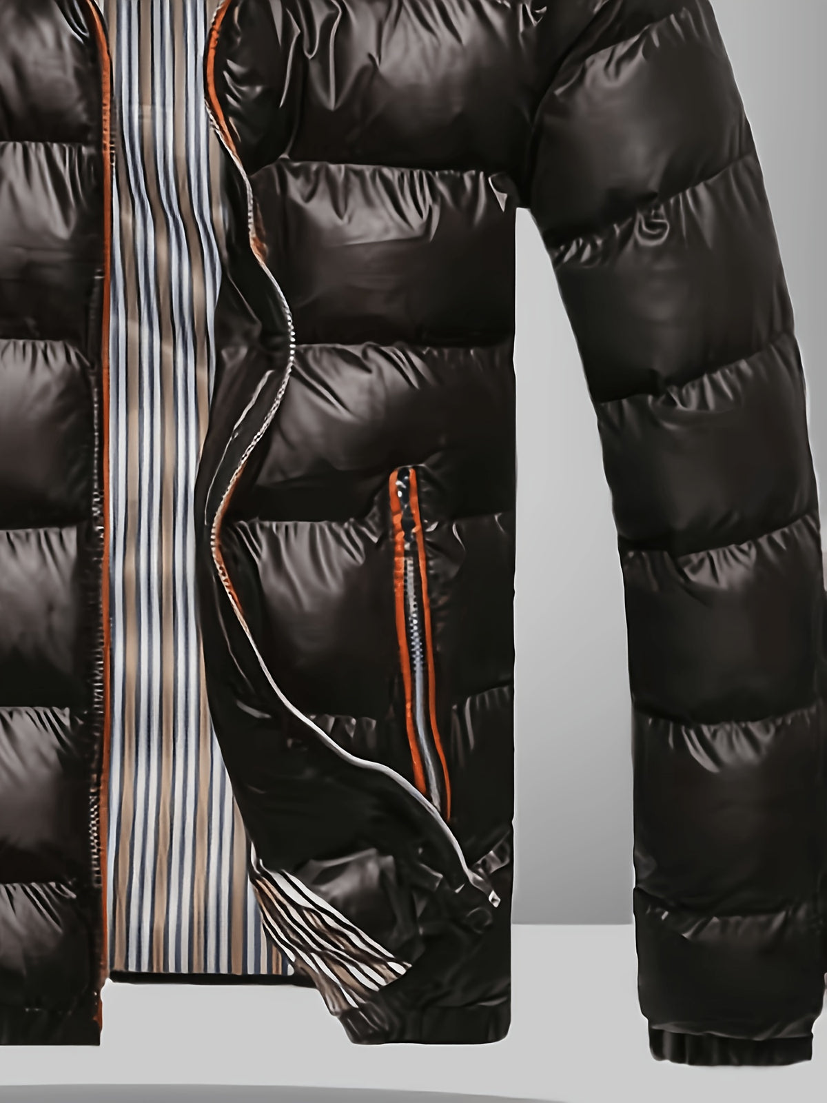 Manteau pour homme, à capuche, brun jaunâtre
