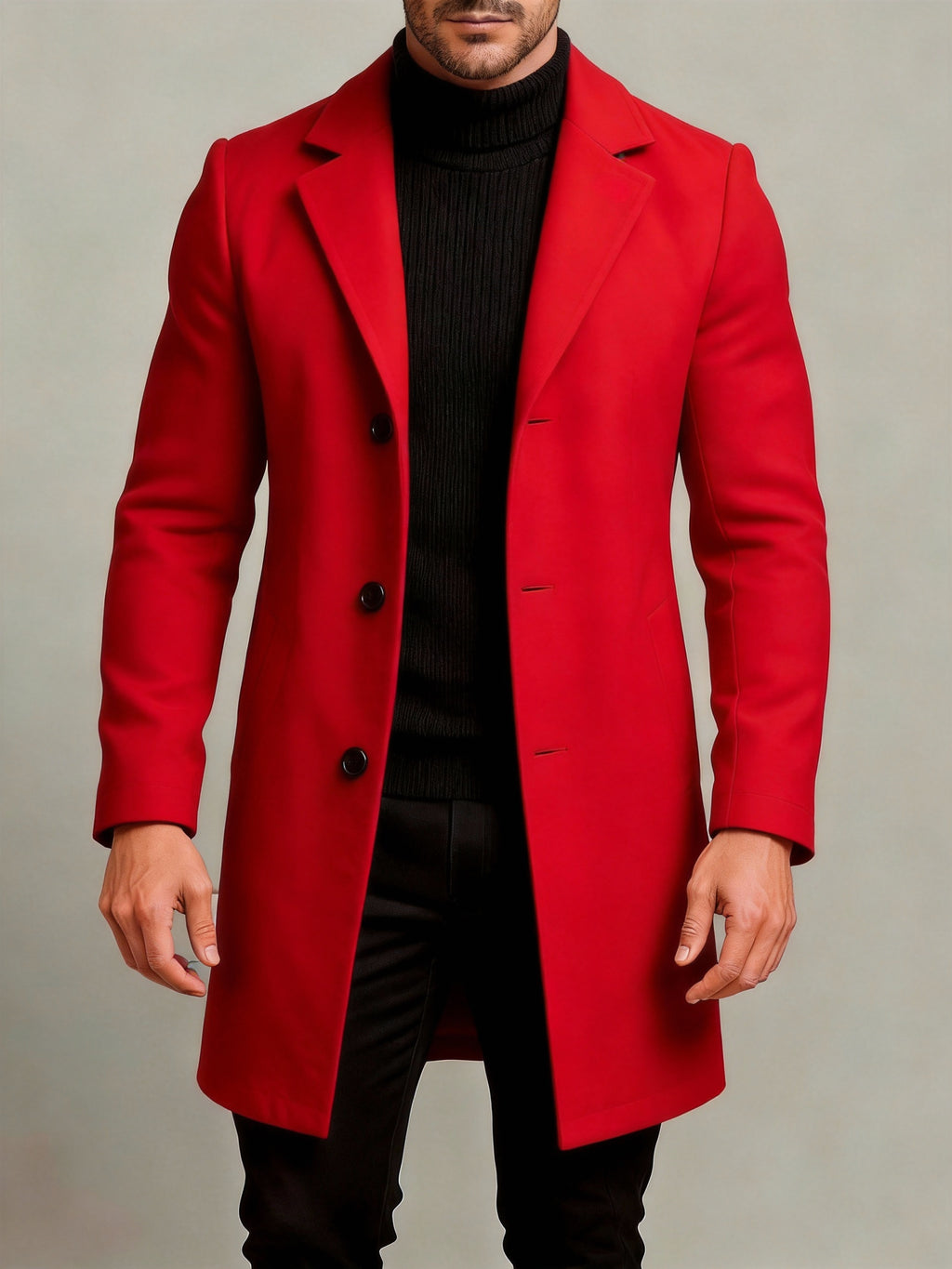[Mei Xi Select] Trench-coat pour homme printemps/automne 2026, vêtement d'extérieur décontracté simple et polyvalent pour le printemps et l'automne, pour les trajets quotidiens et le quotidien avec une sensation de qualité supérieure