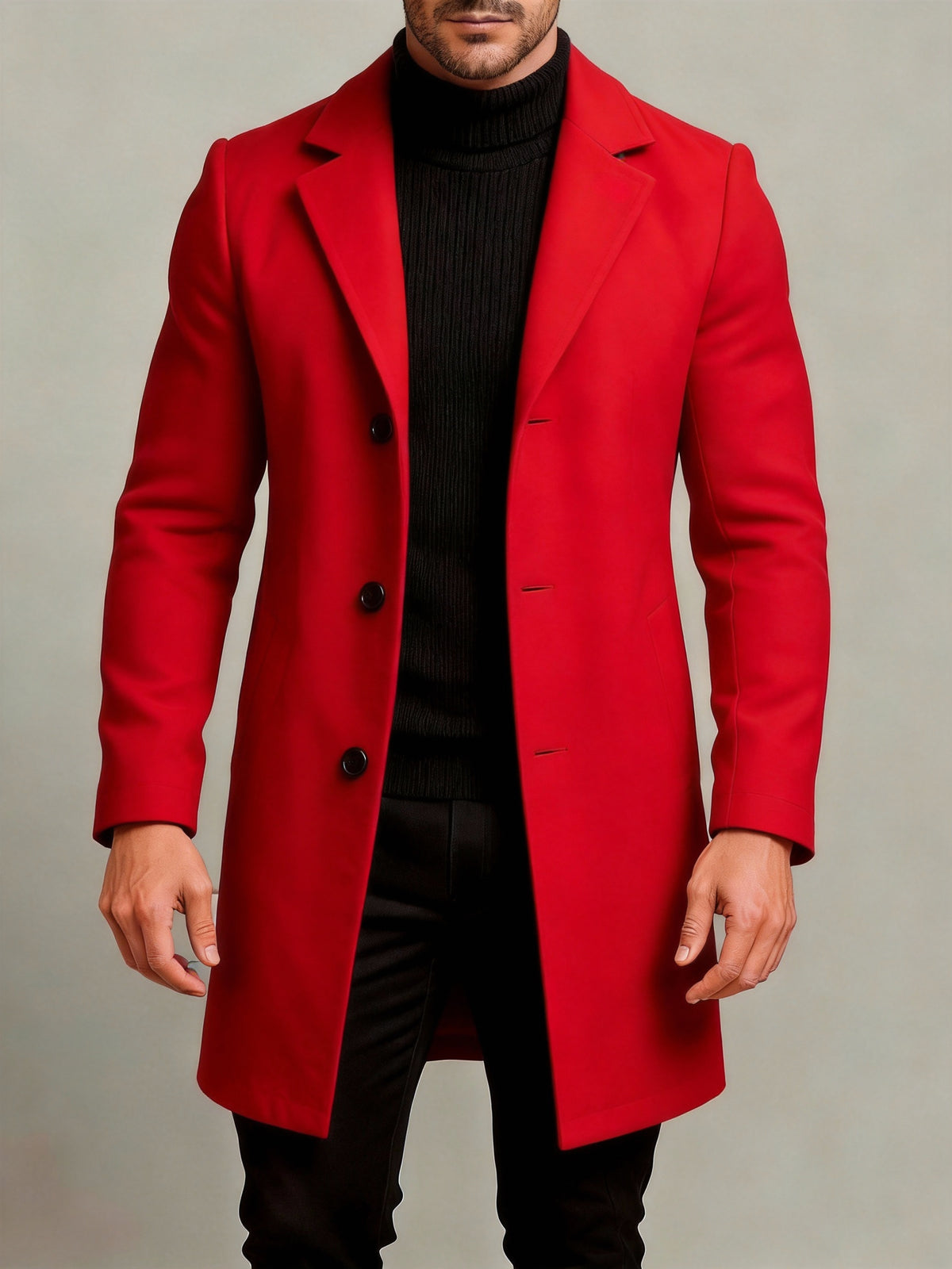 [Mei Xi Select] Trench-coat pour homme printemps/automne 2026, vêtement d'extérieur décontracté simple et polyvalent pour le printemps et l'automne, pour les trajets quotidiens et le quotidien avec une sensation de qualité supérieure
