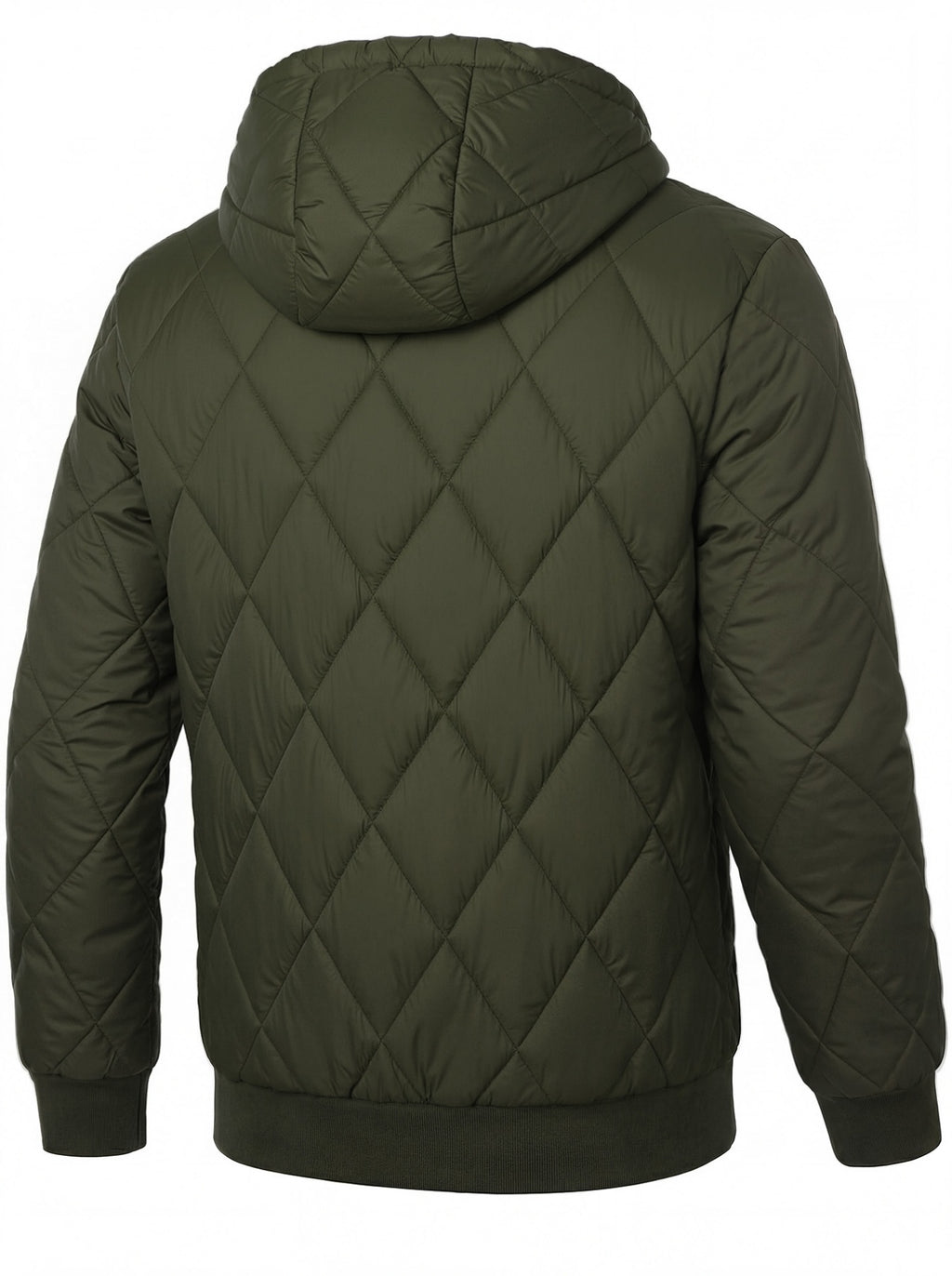 Veste pour homme, à carreaux, à capuche, vert tactique