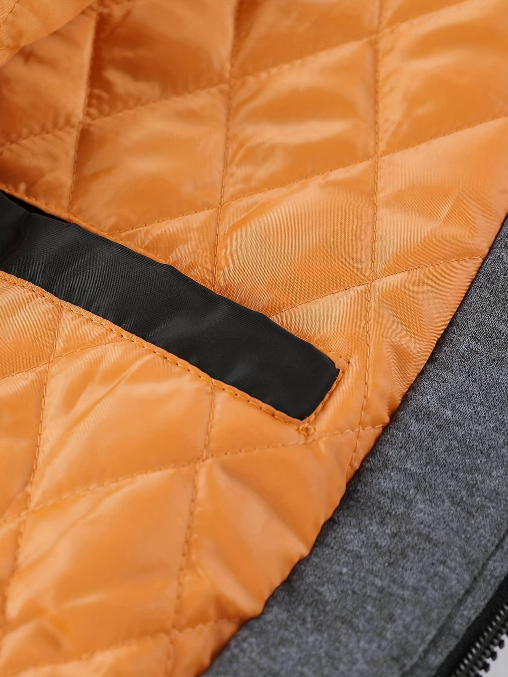 Veste matelassée pour homme, à capuche, col montant
