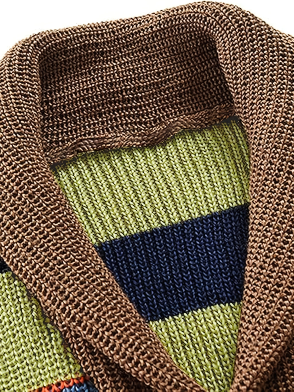 Manteau pour homme, à rayures, à col montant