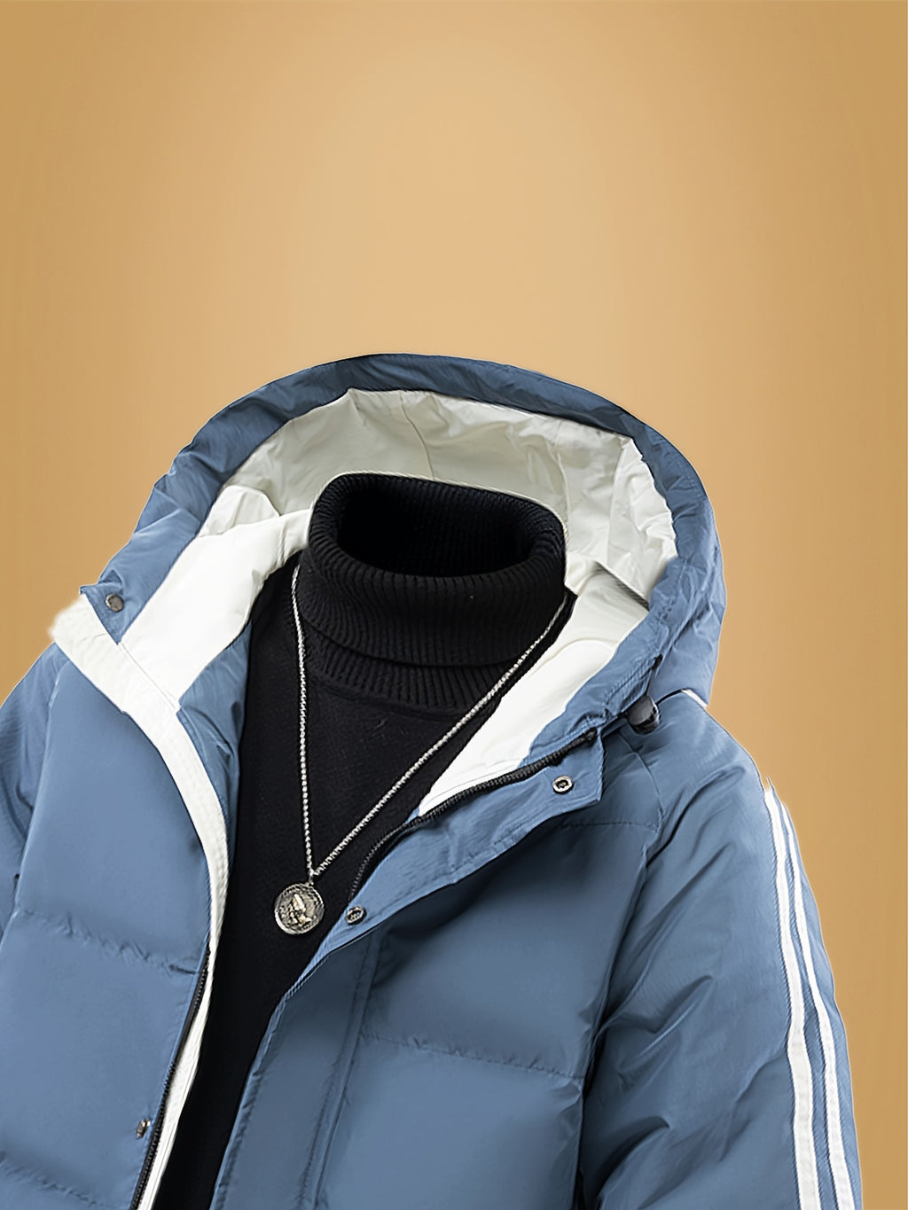Manteau matelassé pour homme, à capuche, modele 7
