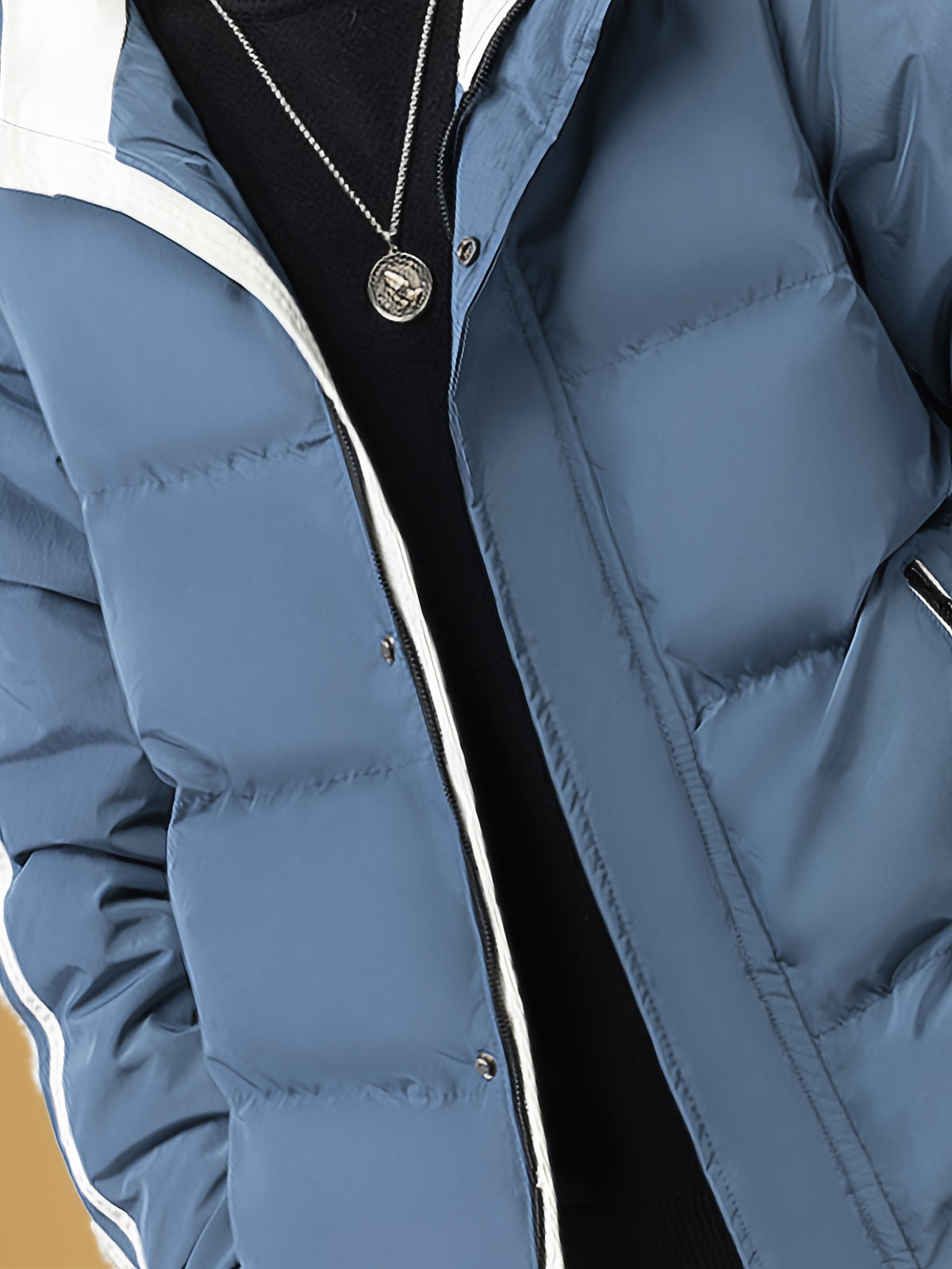 Manteau matelassé pour homme, à capuche, modele 7