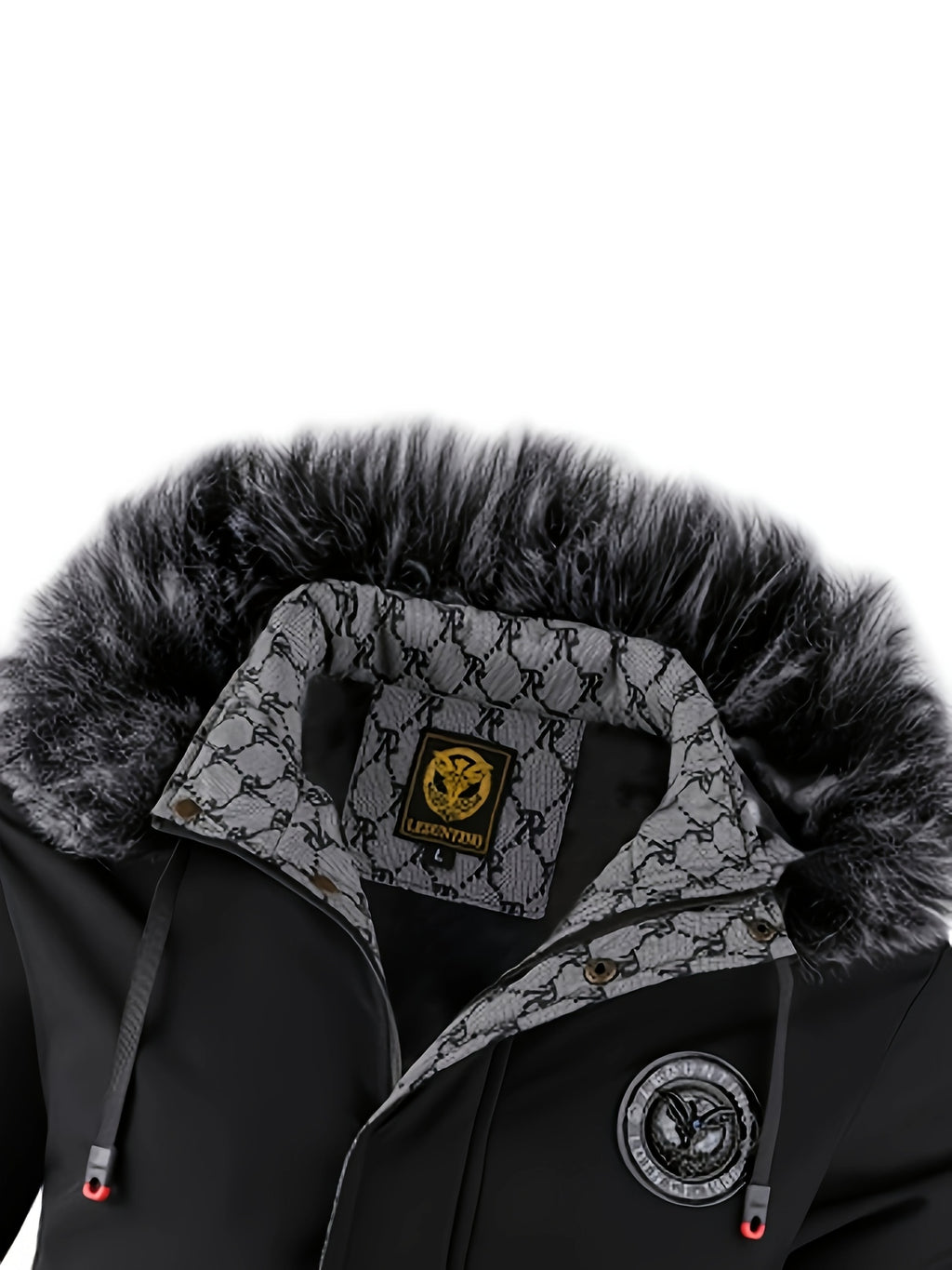 Manteau pour homme, à capuche, mandarine