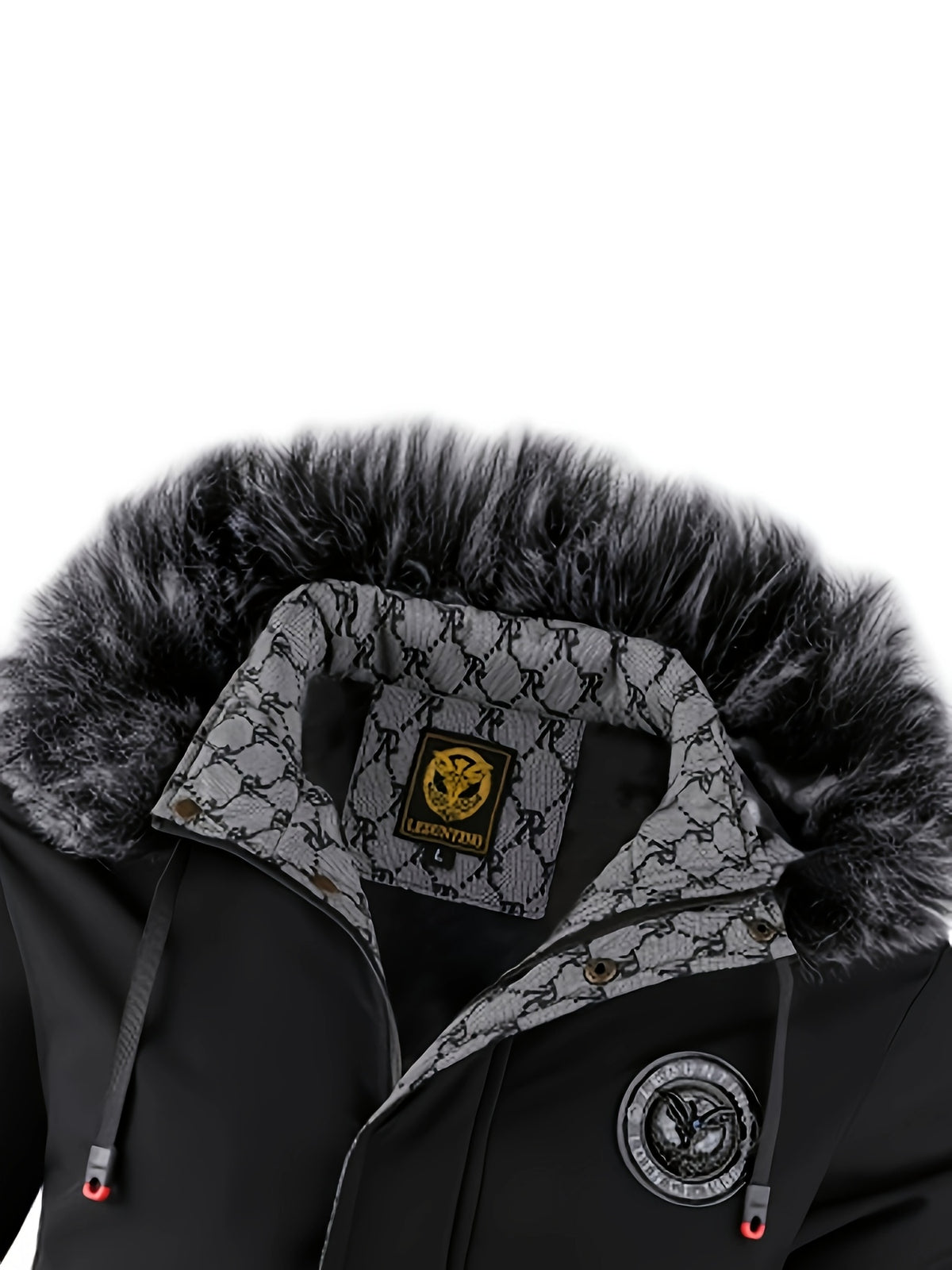 Manteau pour homme, à capuche, mandarine