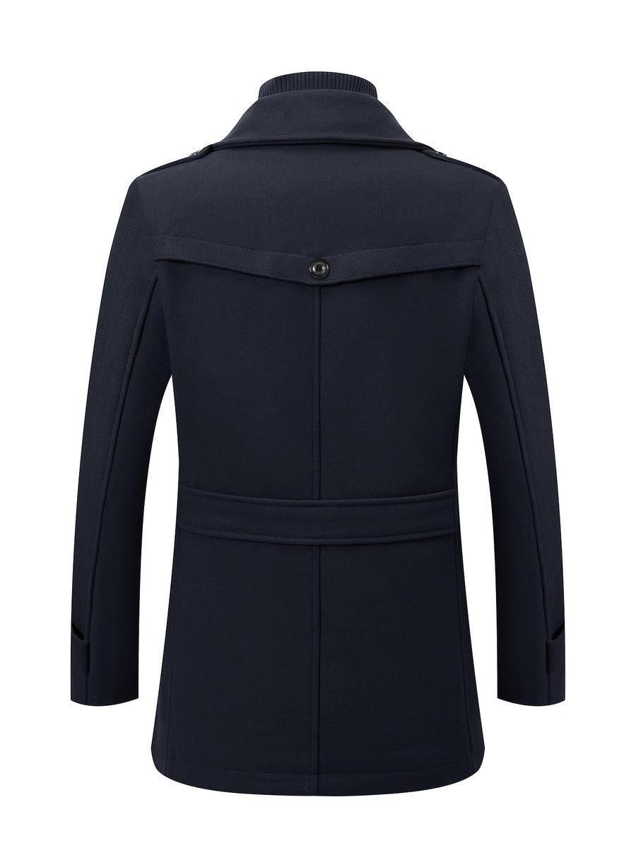 Manteau en laine, 30 % laine, à revers, orange, photo 17