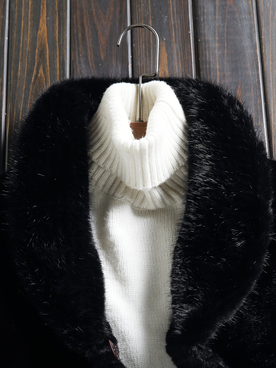 Veste en fausse fourrure longue, réversible, photo 18