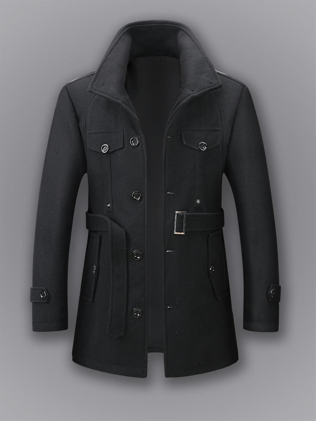 Manteau mi-long pour homme, coupe-vent