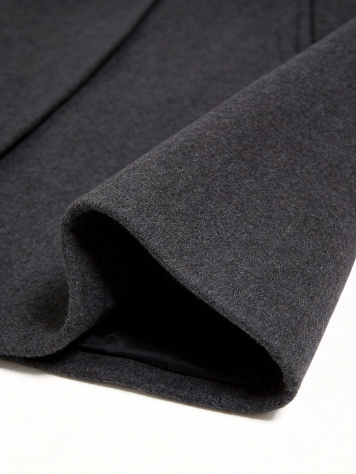 Manteau pour homme, à revers, gris foncé