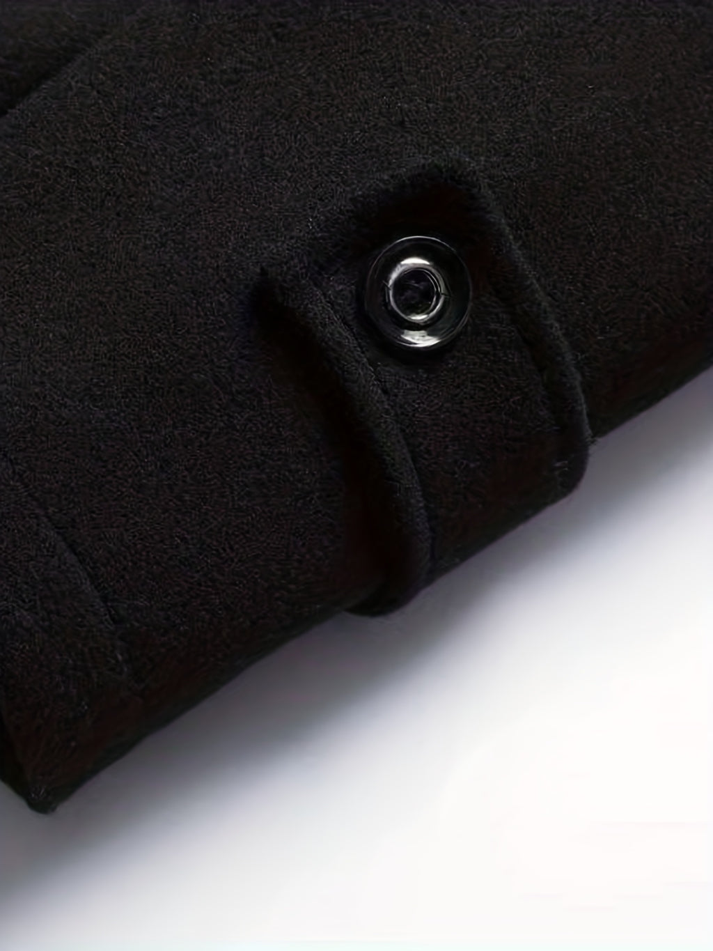 Manteau en laine long pour homme, 30 % laine, velours