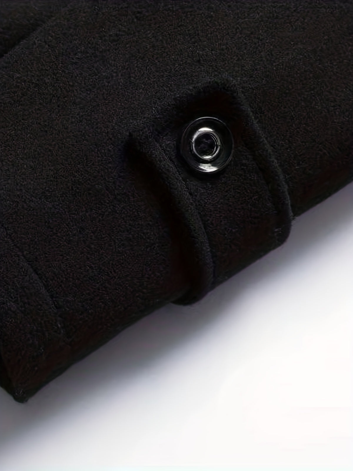Manteau en laine long pour homme, 30 % laine, velours
