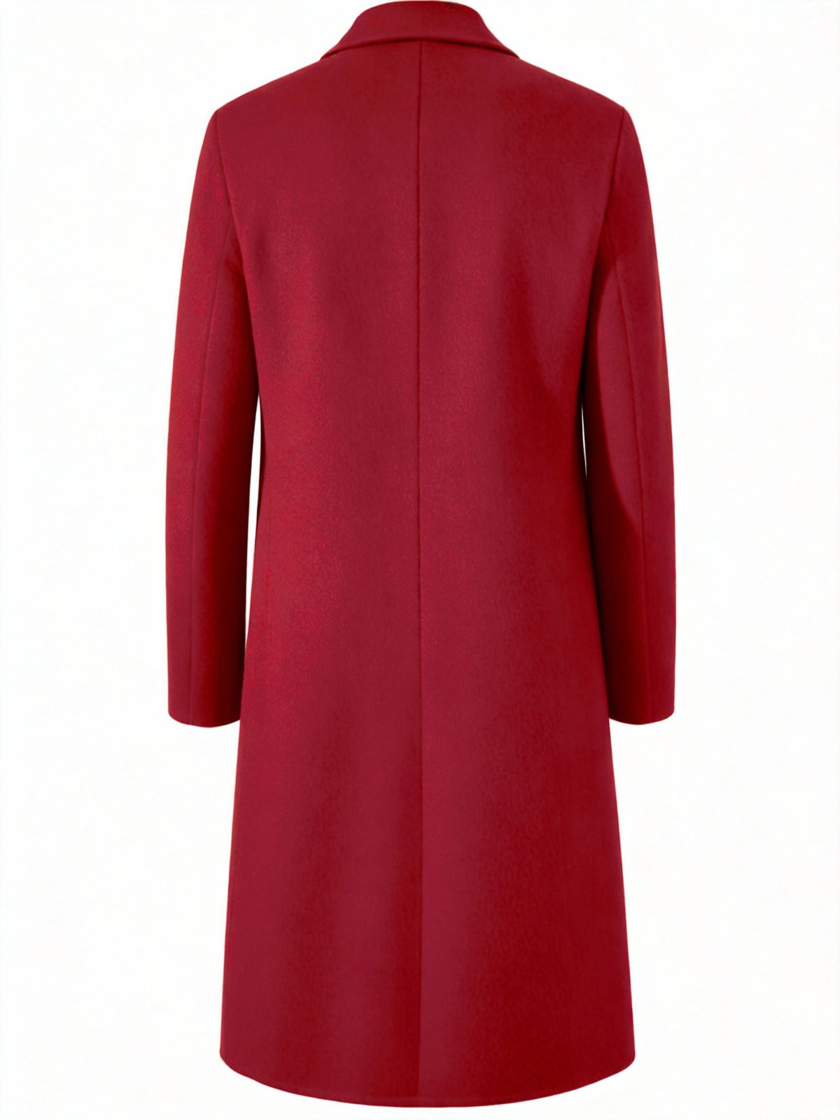 Trench pour homme, à revers, rouge