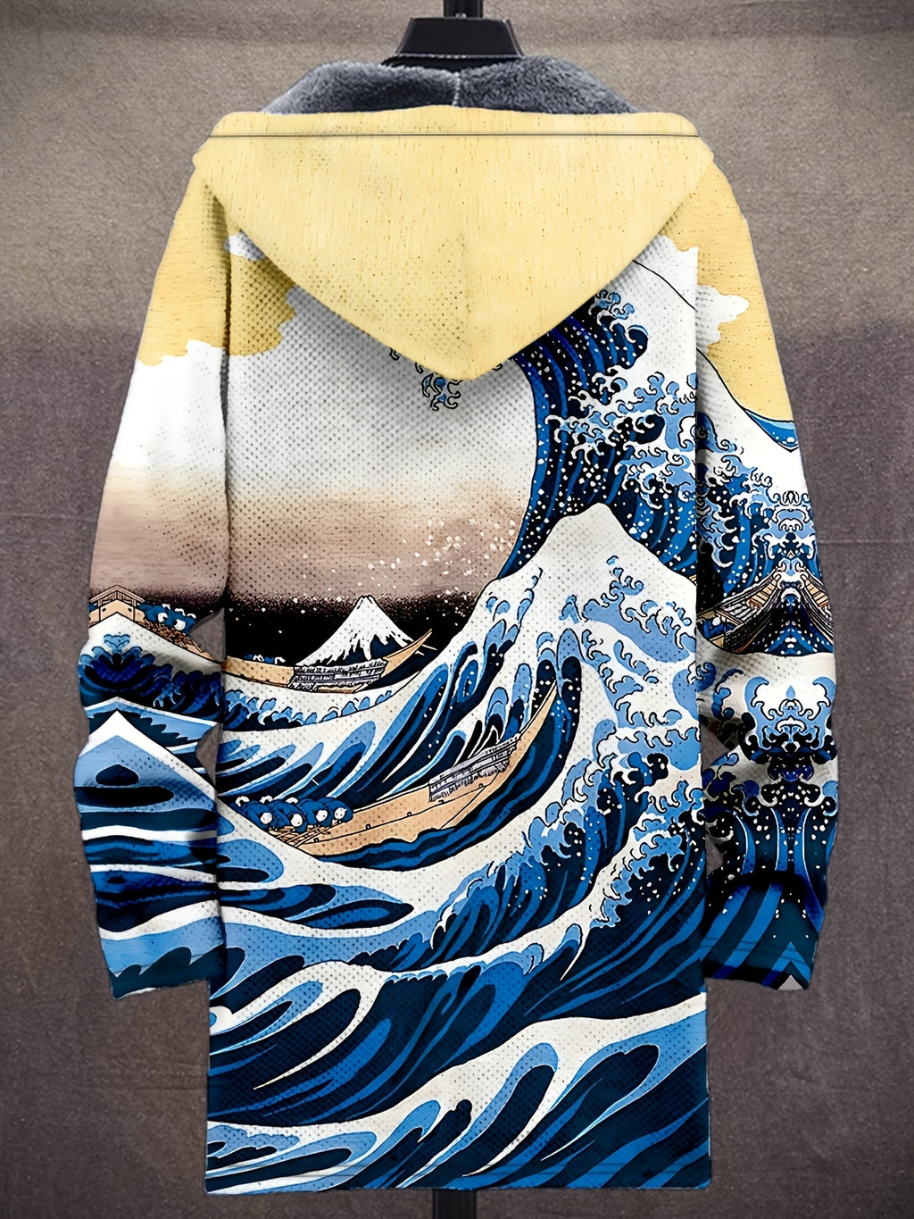 Manteau long pour homme, bleu marine