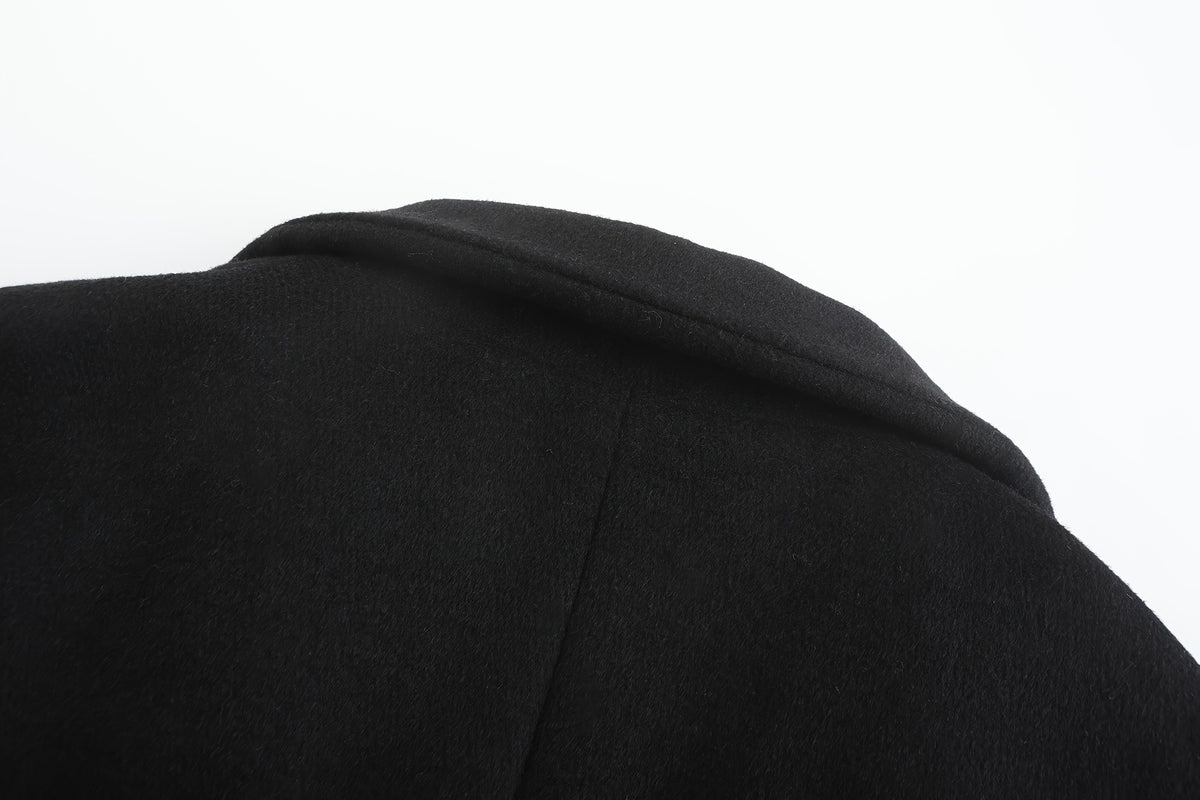 Manteau en laine pour homme, 35 % laine, tweed
