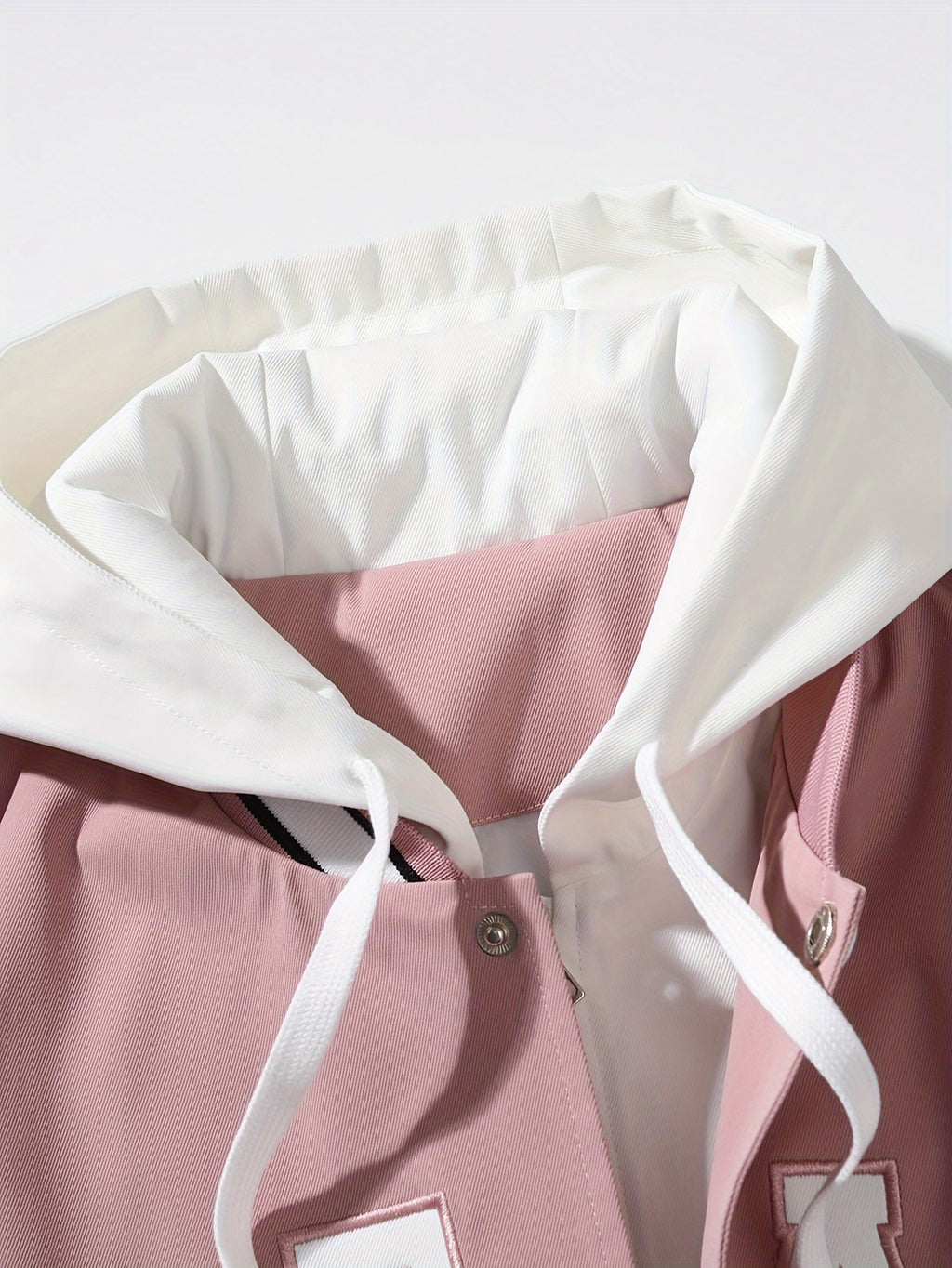 Veste pour homme, coupe-vent, à capuche, blanc