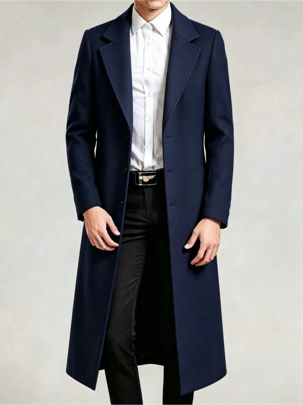 Trench pour homme, à revers, modele 6