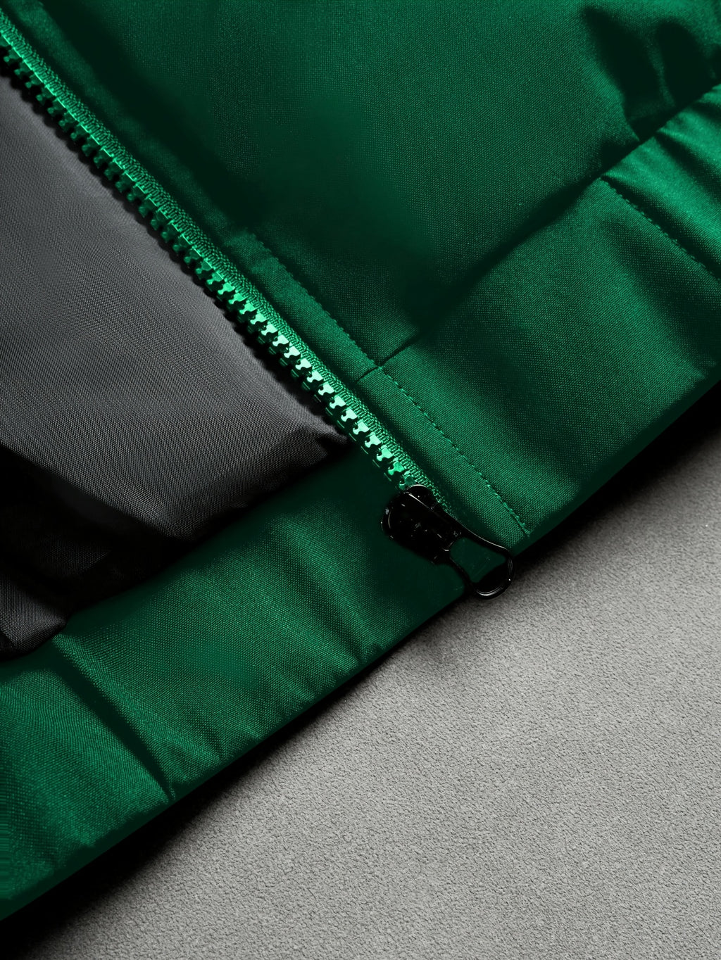 Veste pour homme, à col montant, vert